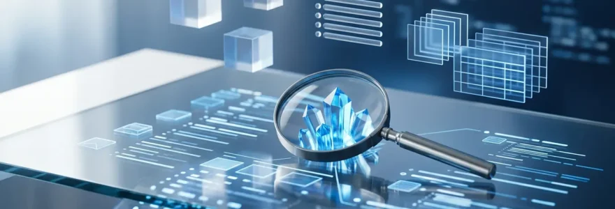 Concept visuel de la position 0 sur Google avec interface de recherche moderne et structure d'information optimisée