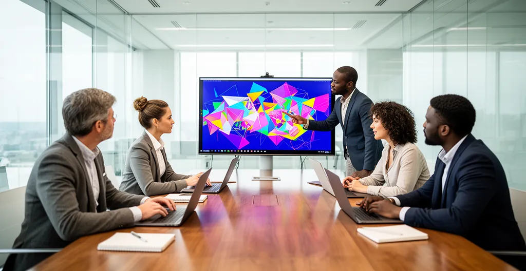 Équipe marketing B2B analysant des tableaux de bord sur l'acquisition client