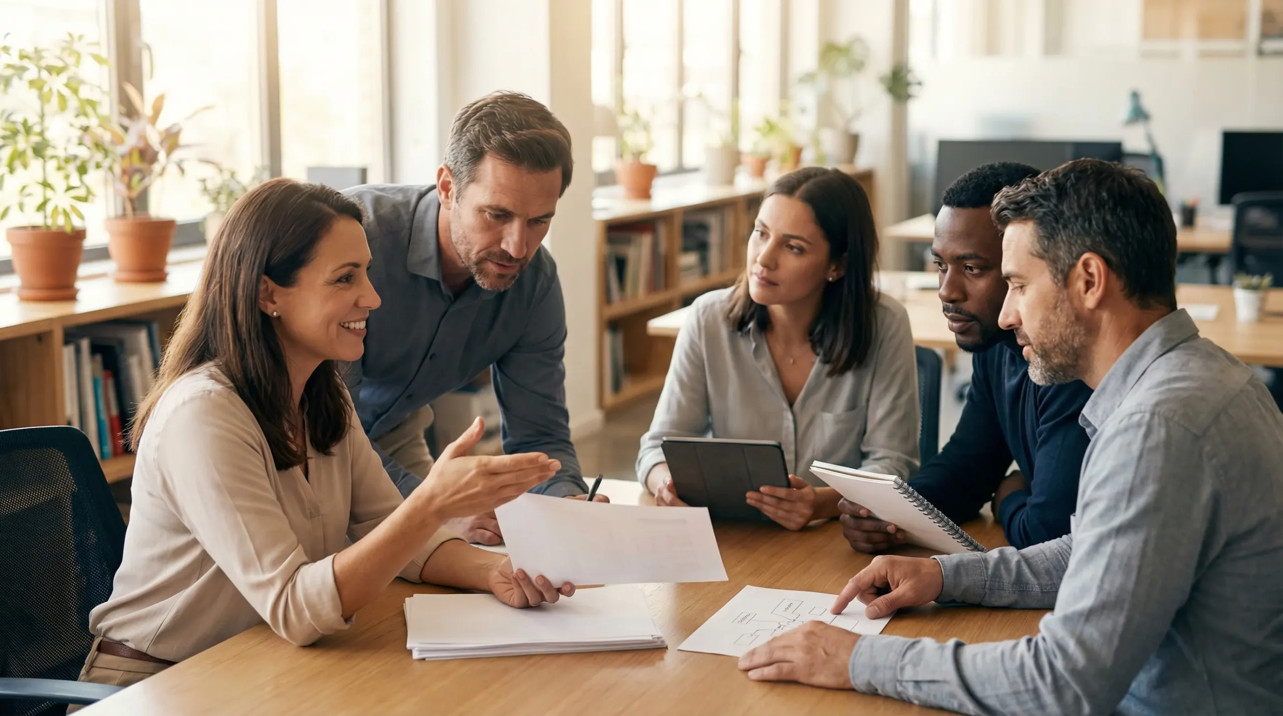 Organisation visuelle d'un workflow CMS pour une équipe de rédaction utilisant l'intelligence artificielle